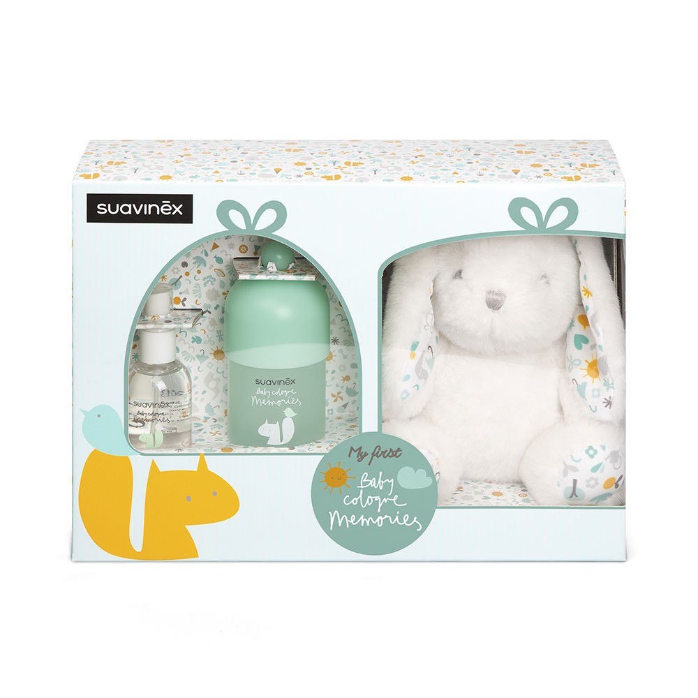 Suavinex CASSETTA DEI RICORDI PER NEONATI 2 pezzi Eau de Cologne 100 ml + Plush 1 u unisex