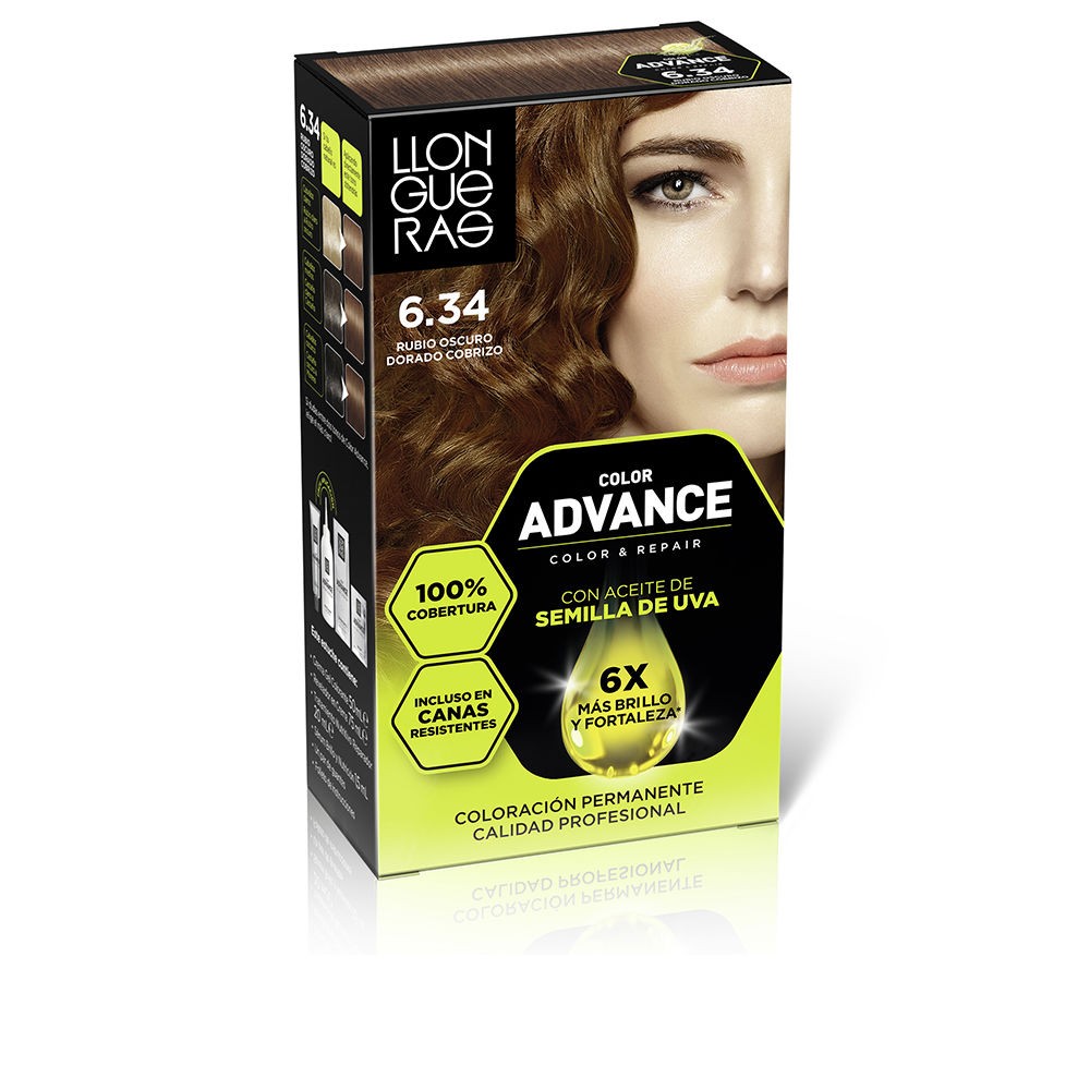 Llongueras COLOR ADVANCE n.6.34 - Biondo Rame Dorato Scuro 1 unità unisex