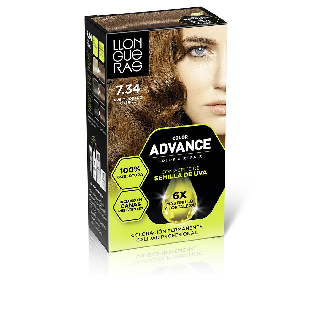 Llongueras COLOR ADVANCE n.7.34 - Biondo Rame Dorato 1 unità unisex