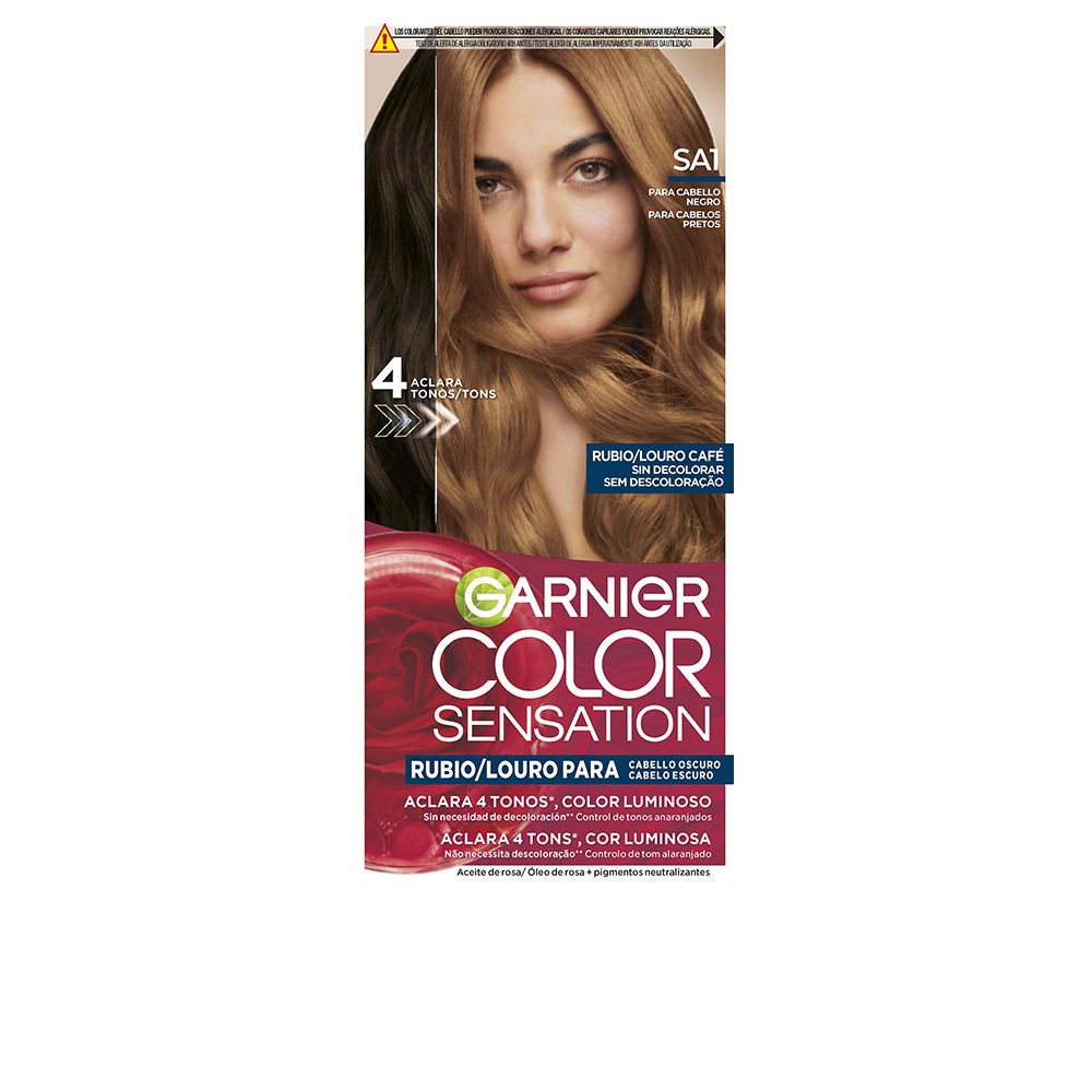 Garnier COLOR SENSATION tinta per capelli biondo luminoso senza decolorazione per capelli scuri n.Louro Café 5 u unisex