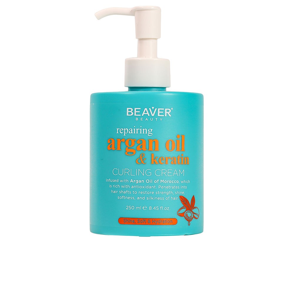 Beaver Crema per capelli ricci all'olio di argan e cheratina 250ml unisex