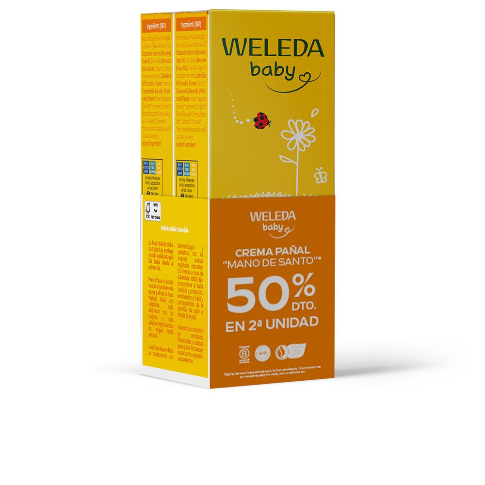 Weleda Crema per il cambio pannolino BABY alla calendula 2 x 75ml unisex