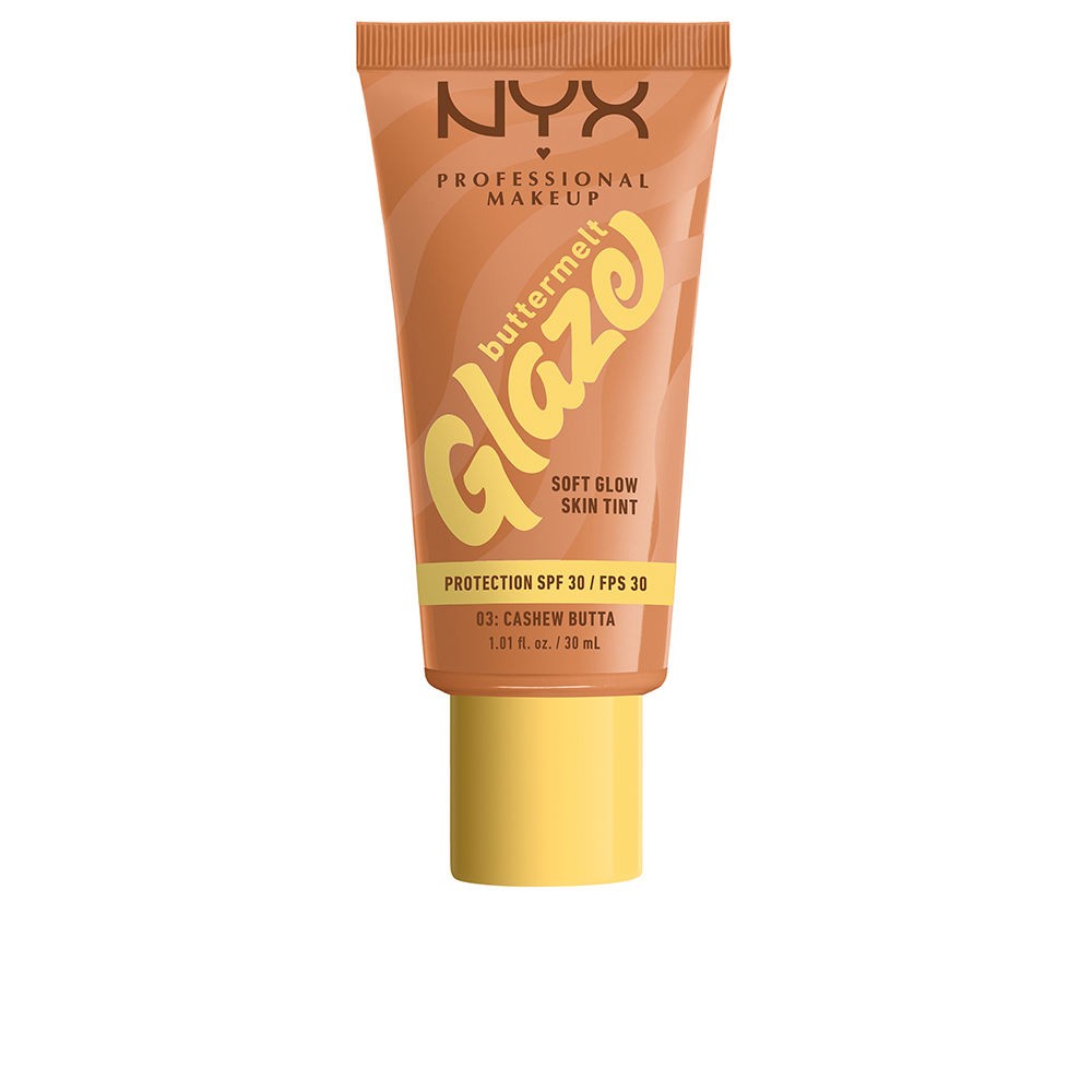 Nyx Professional Make Up Crema solare colorata BUTTERMELT GLAZE + SPF30 n.03-Burro di Anacardi 30ml unisex