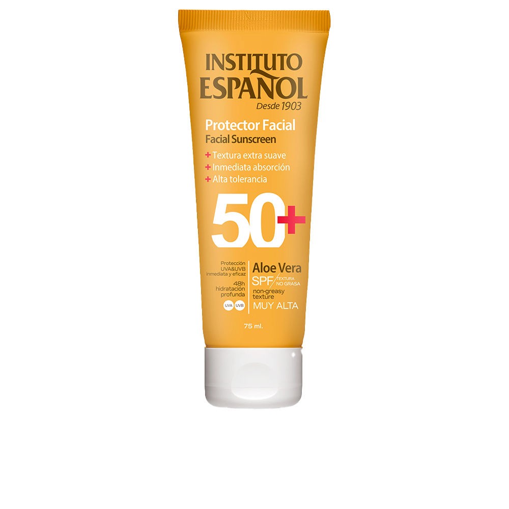 Instituto Español Crema solare per il viso all'Aloe Vera, SPF50+, in tubetto, 75ml unisex