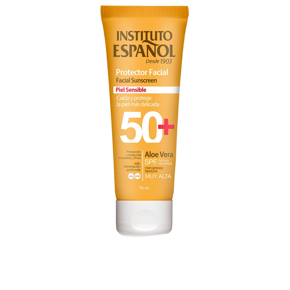 Instituto Español Crema solare per il viso, pelle sensibile SPF50+ 75ml unisex
