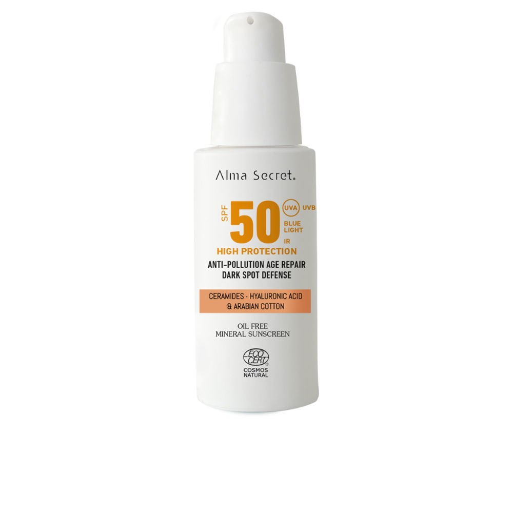 Alma Secret Crema viso ad alta protezione SPF50 n.oro 50ml unisex