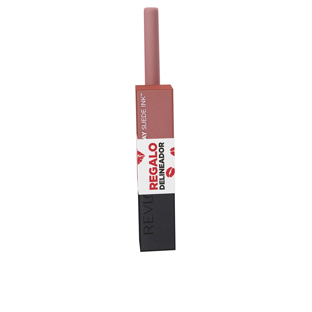 Revlon Mass Market CUSTODIA COLORSTAY SUEDE INK in 2 pezzi Gut Instinct Lipstick + Rose Gold Kiss Lip Liner unisex