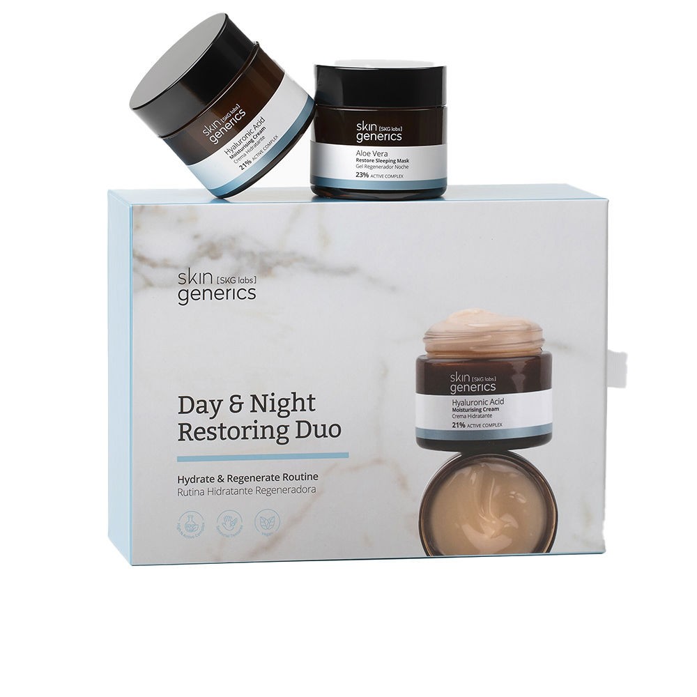 Skin Generics DUO DI RIPARAZIONE GIORNO E NOTTE 2 pezzi Moisturizing cream 50 ml + regenerating night gel 50 ml unisex