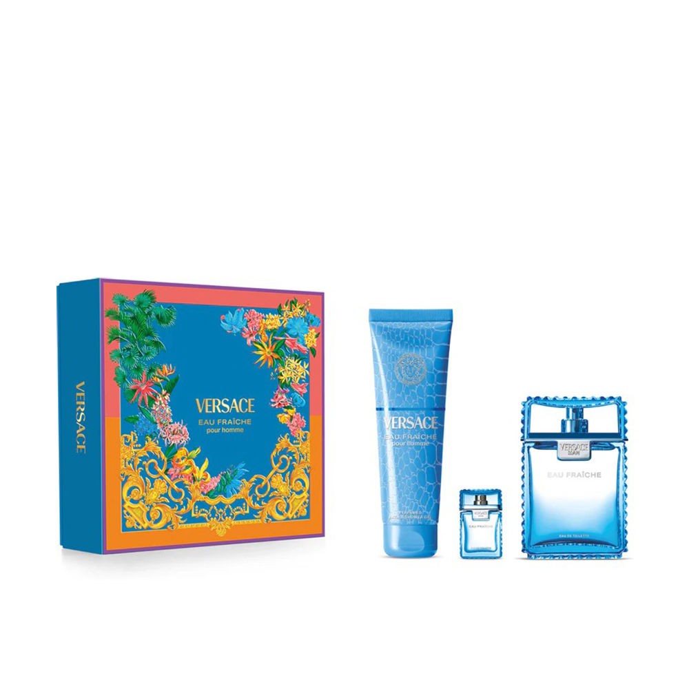 Versace EAU FRAÎCHE EXTREME ASTUCCIO 2 pz Eau de Parfum spray 100 ml + Shower gel 150 ml + Eau de Parfum 5 ml uomo