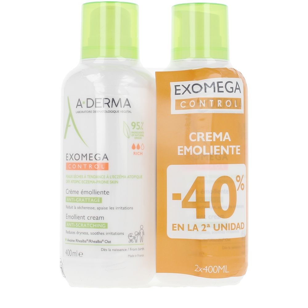 A-derma EXOMEGA CONTROL crema emolliente, confezione da 2 x 400ml 2 x 400 ml unisex