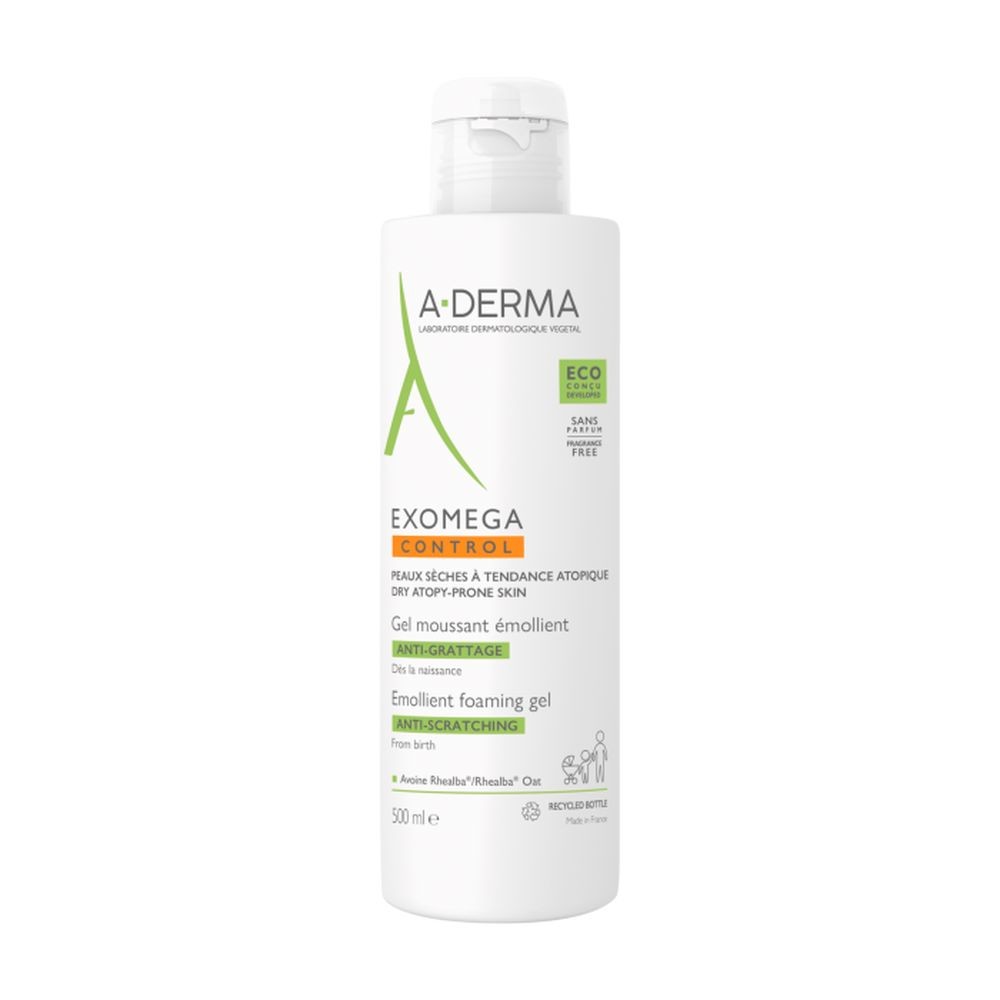 A-derma EXOMEGA CONTROL gel emolliente schiumogeno 500ml unisex