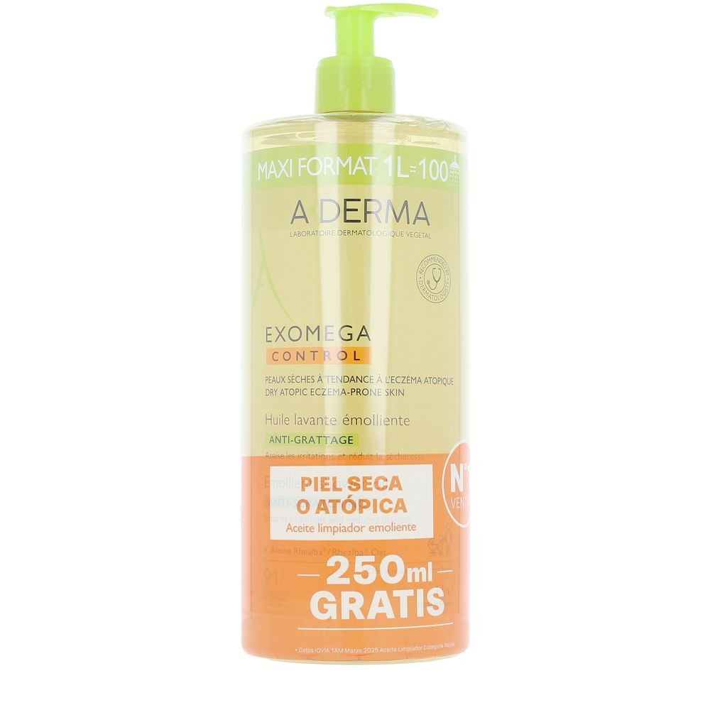 A-derma EXOMEGA CONTROL olio doccia emolliente 1000ml unisex