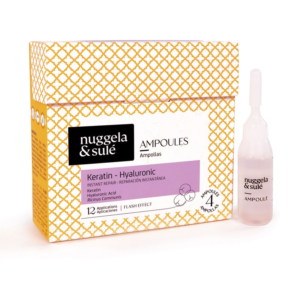 Nuggela & Sulé Fiale per capelli alla cheratina e acido ialuronico 4 unità unisex