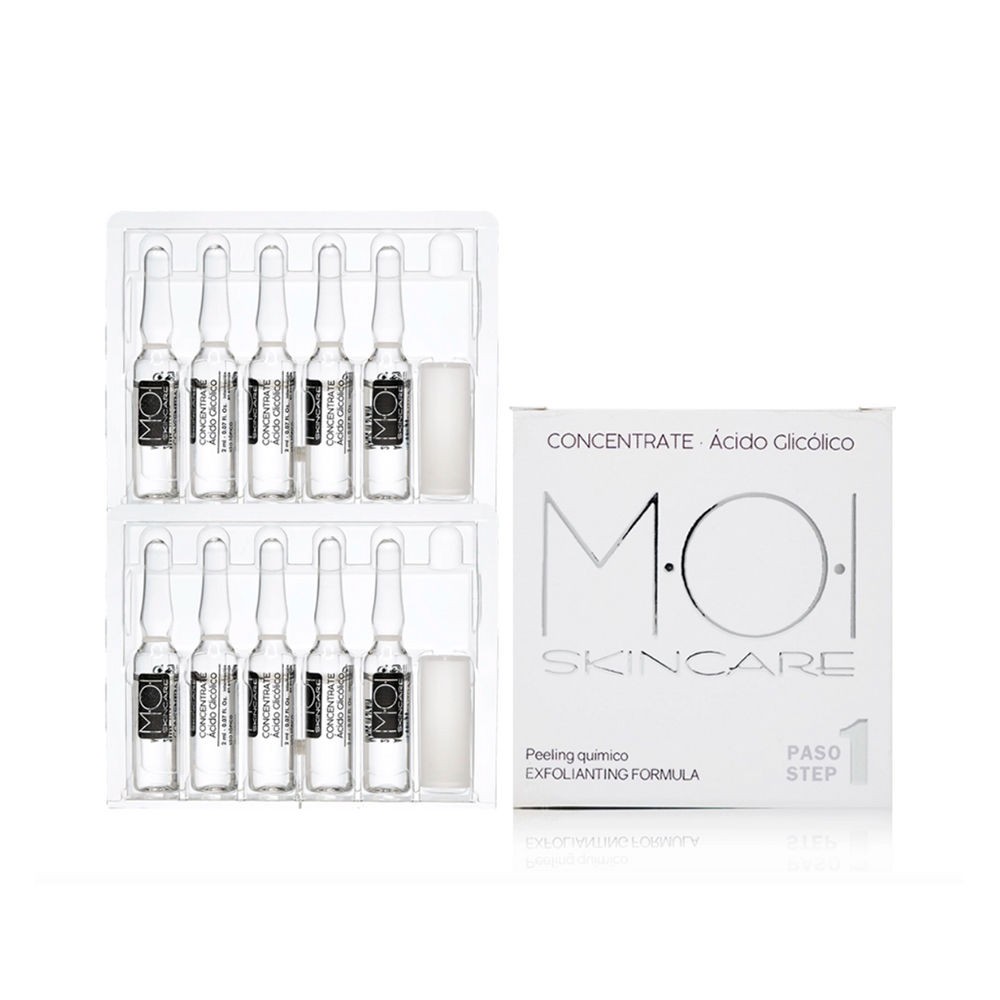 Moi Fiale viso all'acido glicolico 10 x 2ml unisex