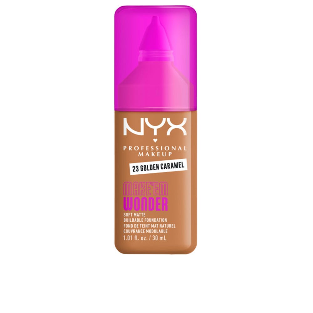 Nyx Professional Make Up Fondotinta MAKE'EM WONDER n.23 - Caramello Dorato 30ml unisex