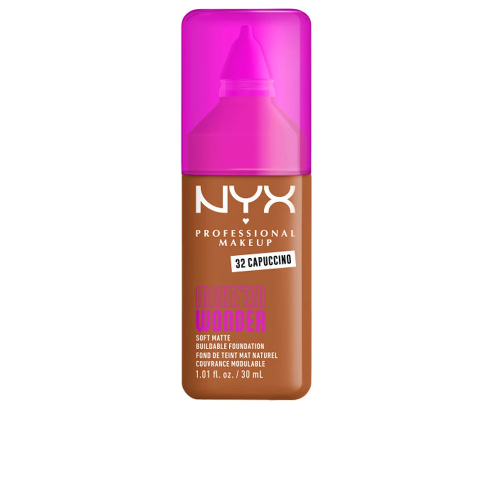 Nyx Professional Make Up Fondotinta MAKE'EM WONDER n.32-Cappuccino 30ml unisex