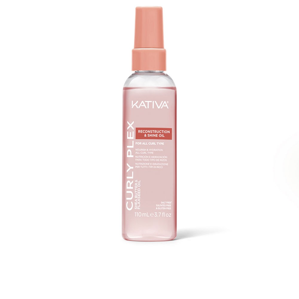 Kativa KATIVA CURLY PLEX Olio Rigenerante e Lucidante per Capelli Ricci 110ml unisex
