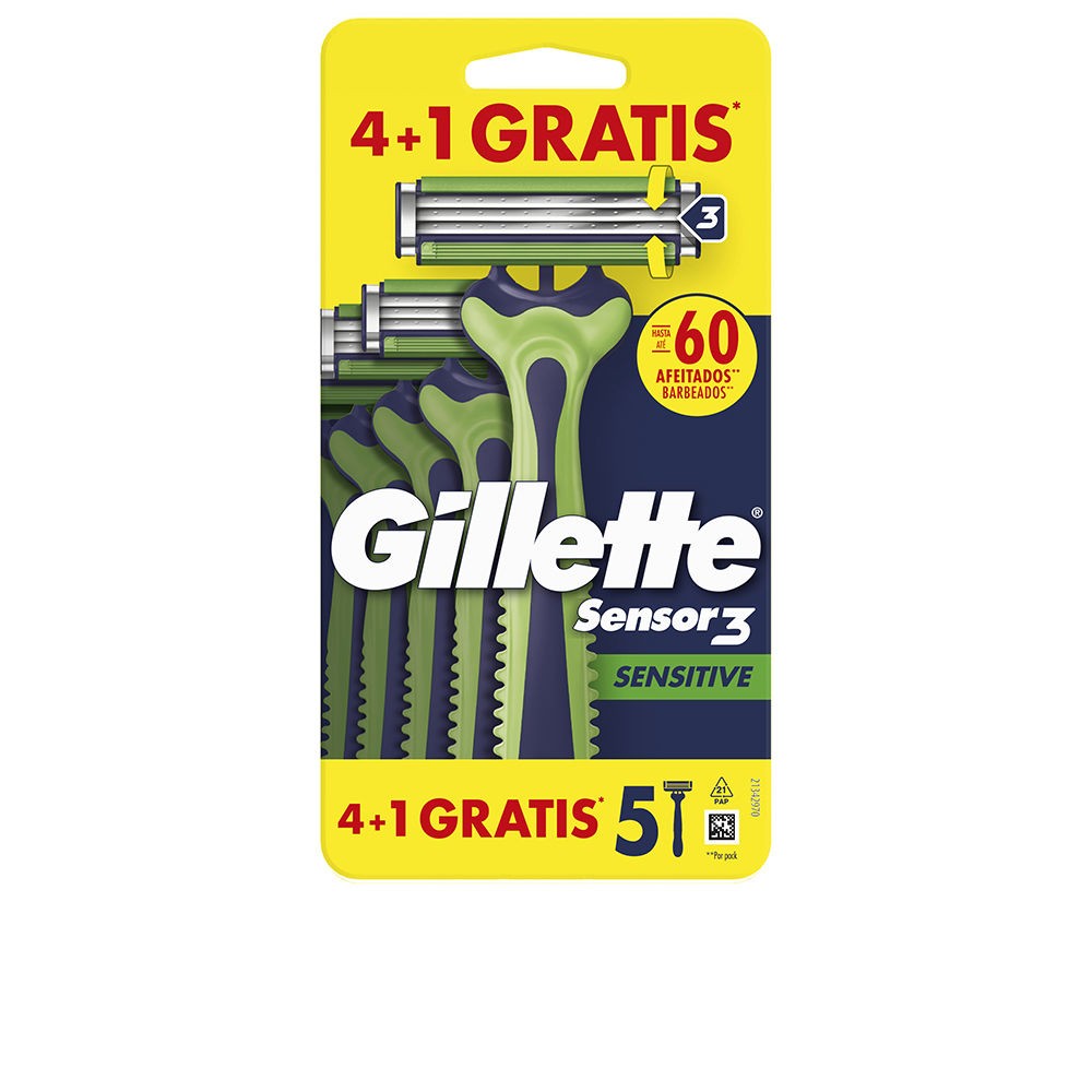 Gillette Lame da rasoio usa e getta Gillette Sensor3 Sensitive confezione da 5 uomo