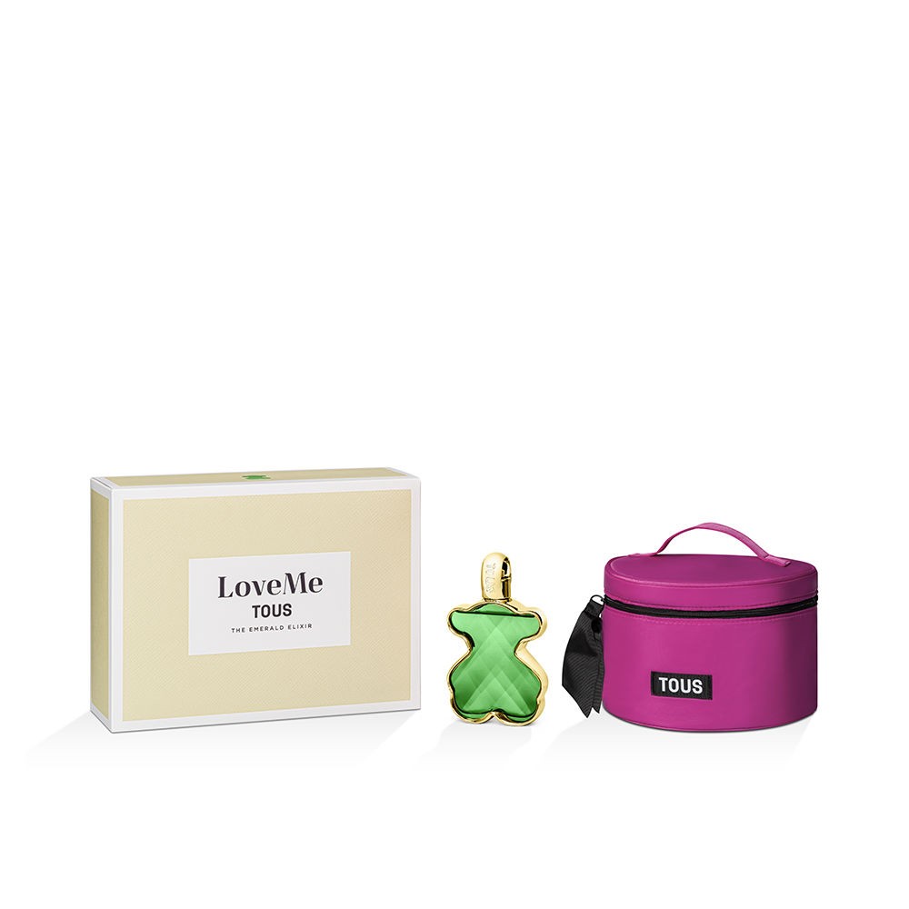 Tous LOVEME THE EMERALD ELIXIR PARFUM SET DA 2 Eau de Parfum spray 90 ml + Toiletry bag 1 unit donna