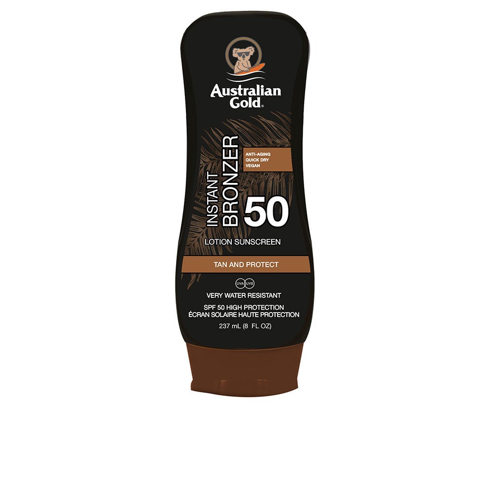 Australian Gold Lozione solare SPF50 con autoabbronzante 237ml unisex