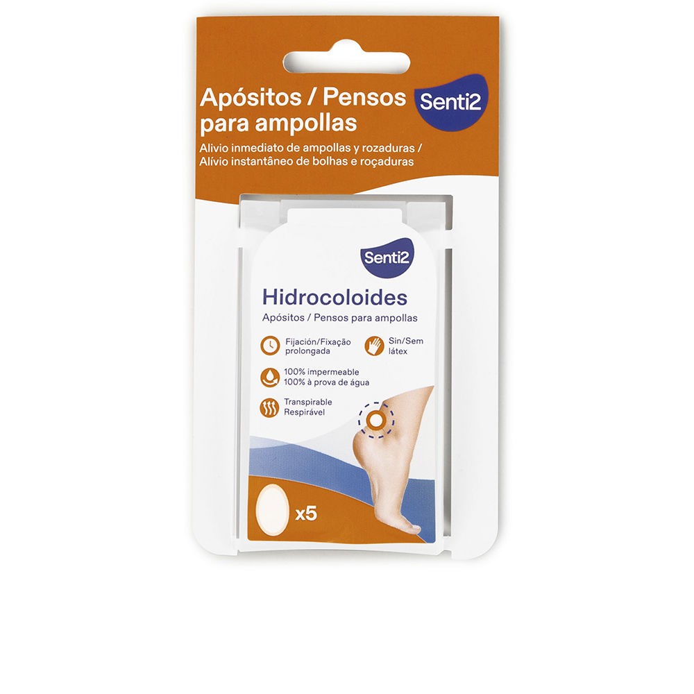 Senti2 Medicazioni idrocolloidali per vesciche, 5 unità unisex