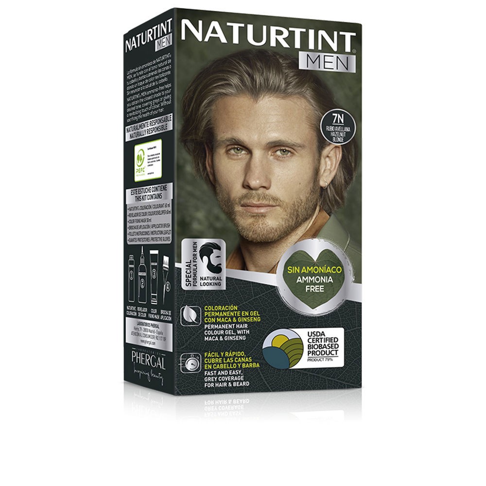 Naturtint NATURTINT MEN tinta per capelli senza ammoniaca n.7N biondo nocciola 1 confezione uomo
