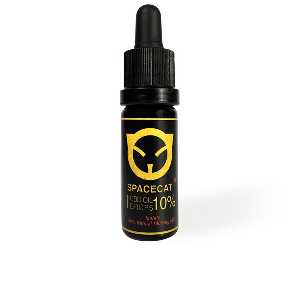 Spacecat Olio di CBD 10% 1000 mg a spettro completo ricco di cannabidiolo 10ml unisex