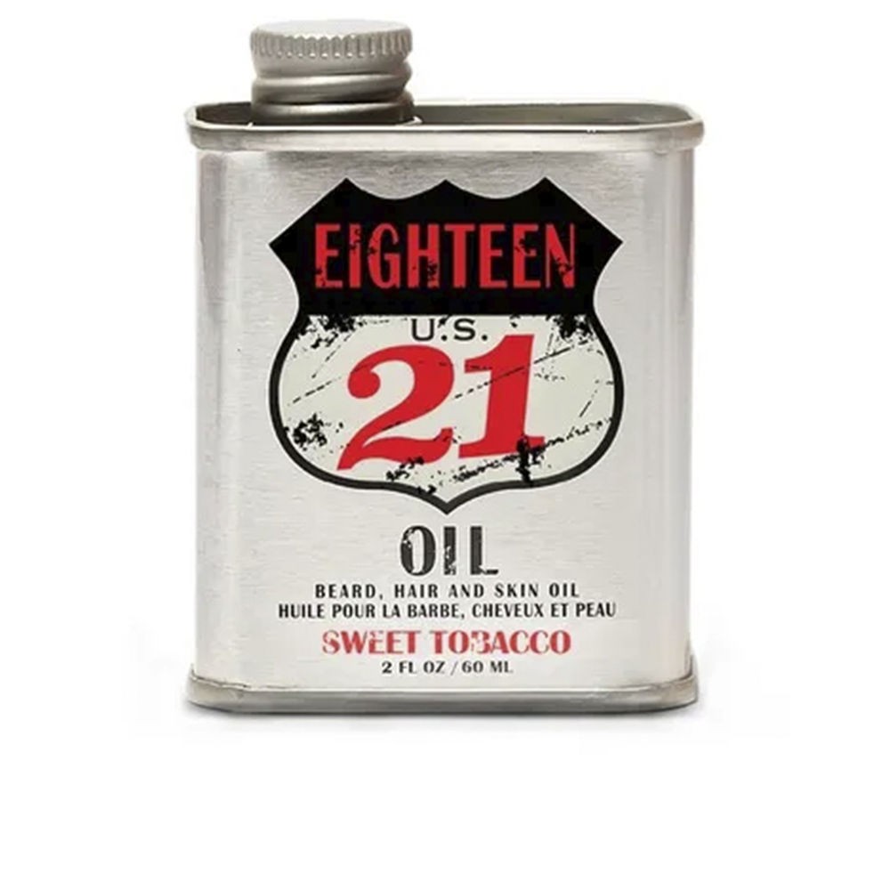 18.21 Man Made Olio per barba, capelli e pelle al tabacco dolce 60ml unisex
