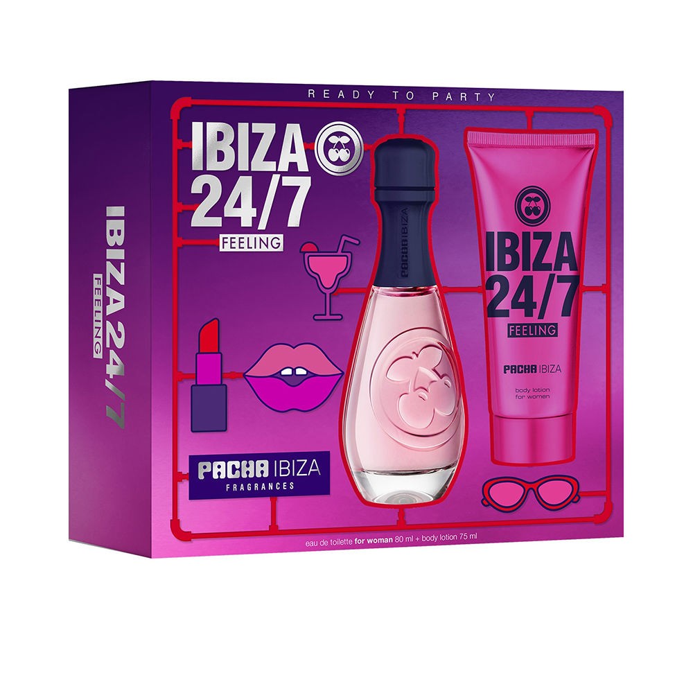 Pacha PACHA FEELING 24/7 WOMAN CASE 2 pz Eau de Toilette spray 80 ml + Perfumed body lotion 75 ml donna