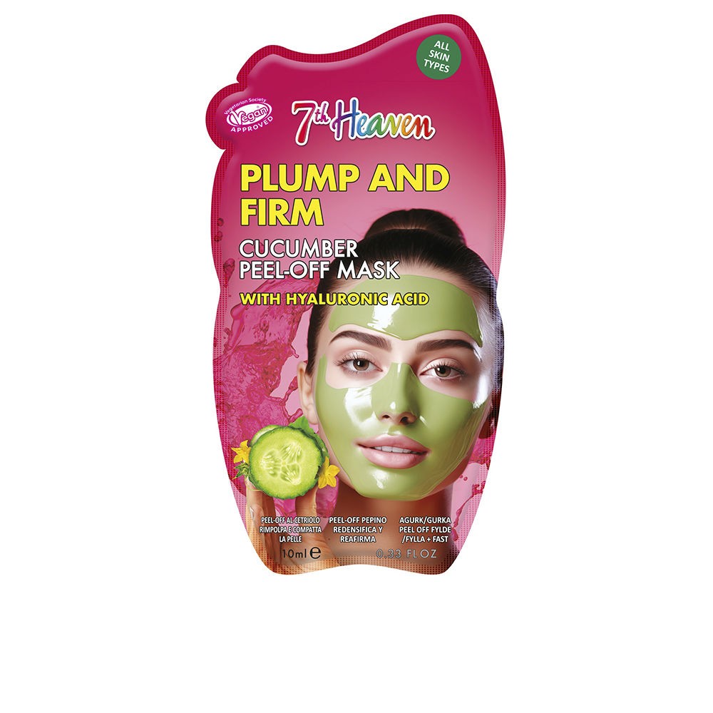 7th Heaven Peel-Off, rimpolpante e rassodante, al cetriolo con acido ialuronico 10ml unisex