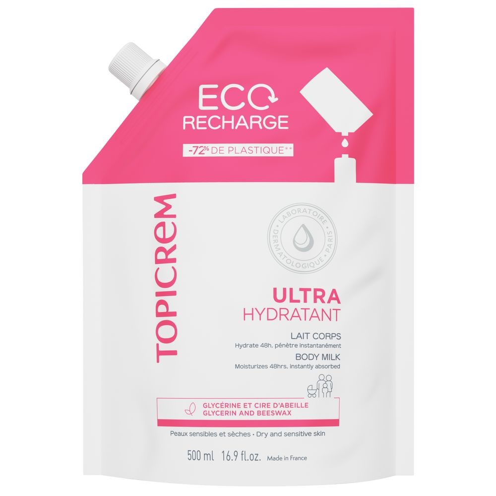 Topicrem Ricarica di latte corpo ultra idratante UH da 500ml unisex