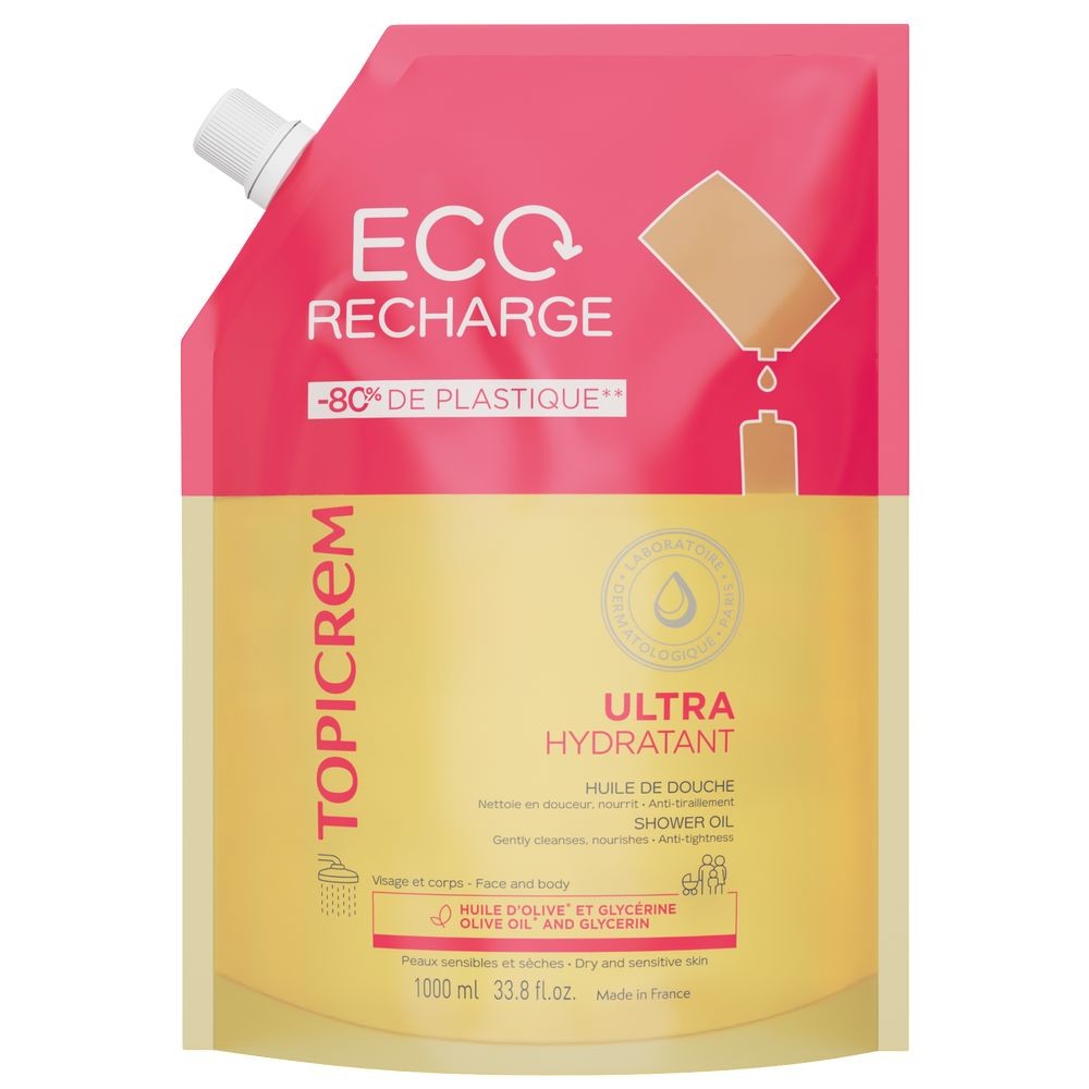 Topicrem Ricarica di olio doccia UH da 1000ml unisex