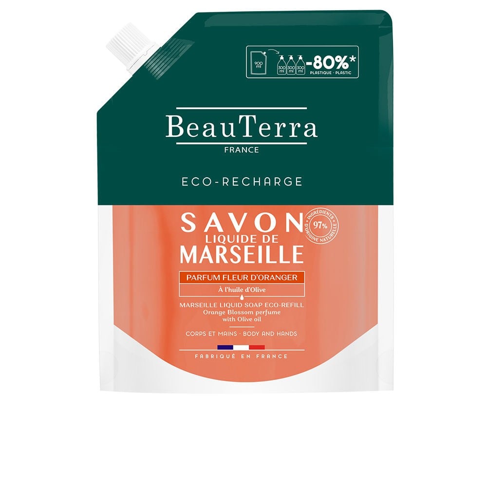 Beauterra Ricarica di sapone al fiore d'arancio MARSEILLE 900ml unisex