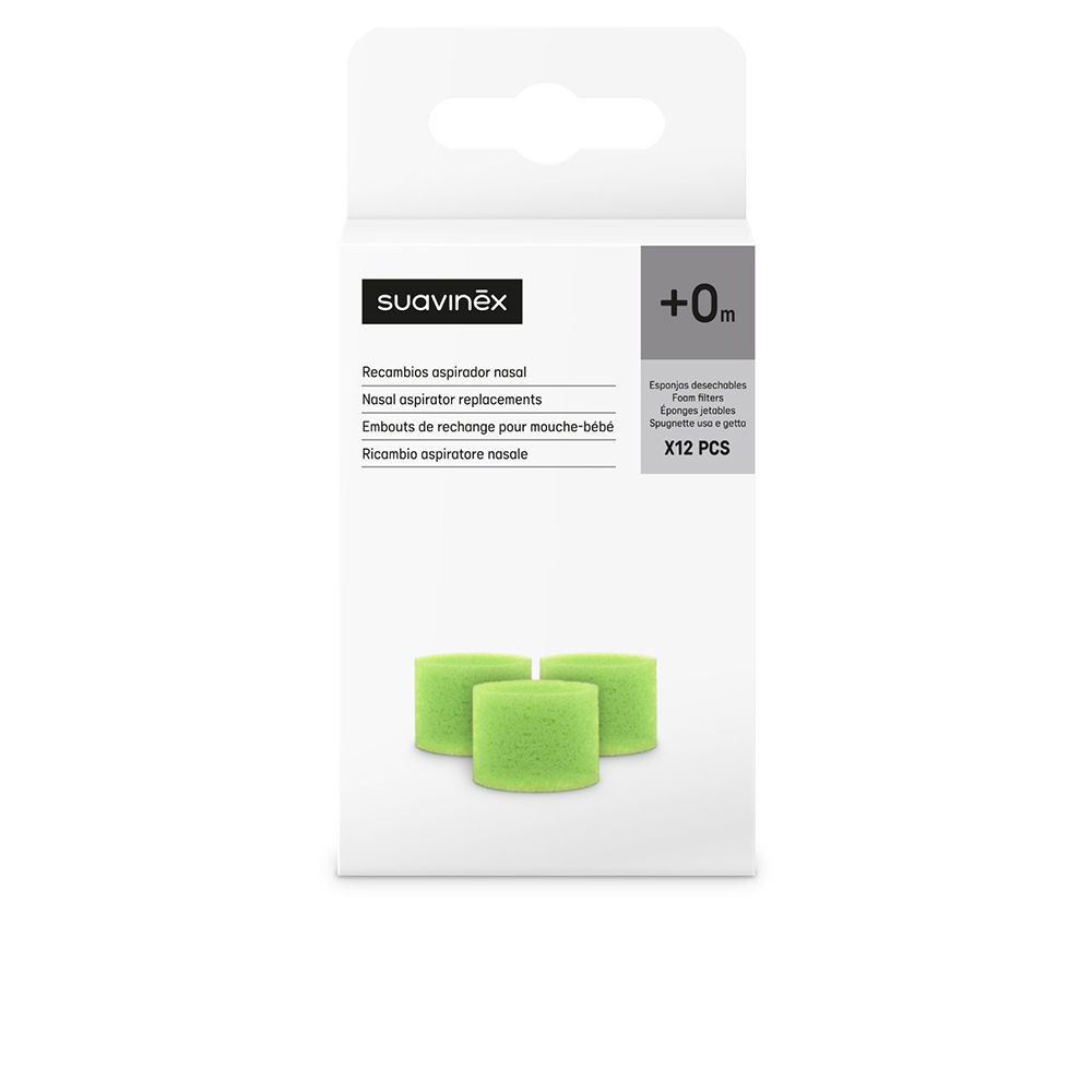 Suavinex Ricarica per aspiratore nasale: spugnette monouso 12 unità unisex