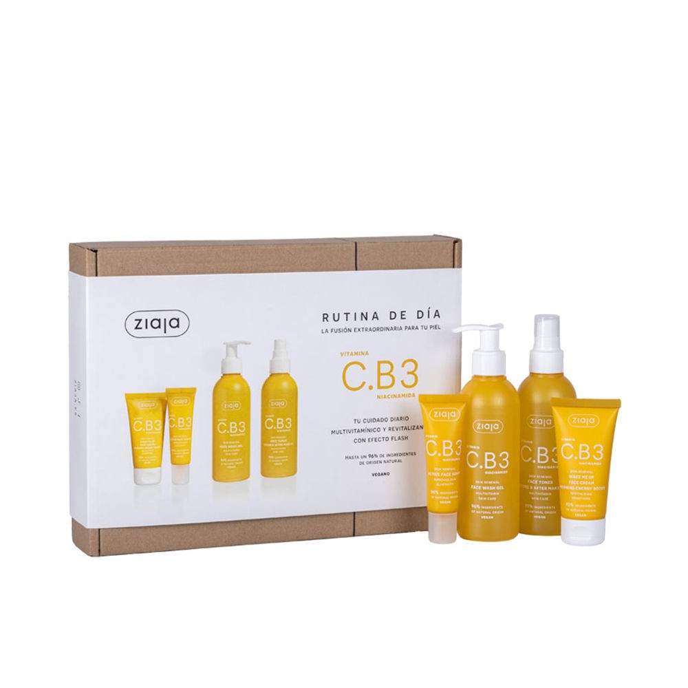 Ziaja ROUTINE DIURNA C.B3 CUSTODIA DA 4 PEZZI cleansing gel + facial toner + active serum + day facial cream unisex