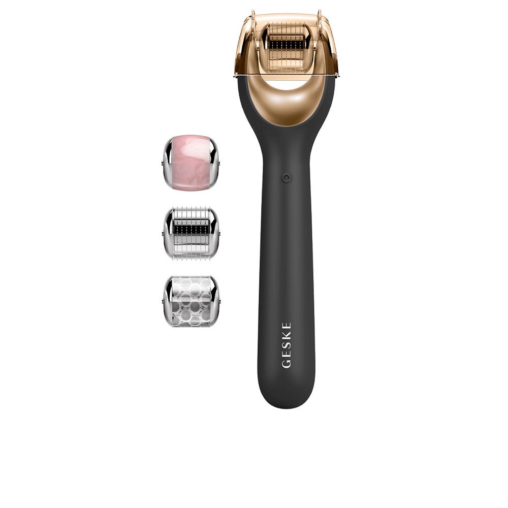 Geske Rullo per microneedling viso 9 in 1 con guida tramite app intelligente n.Nero 4 unità unisex