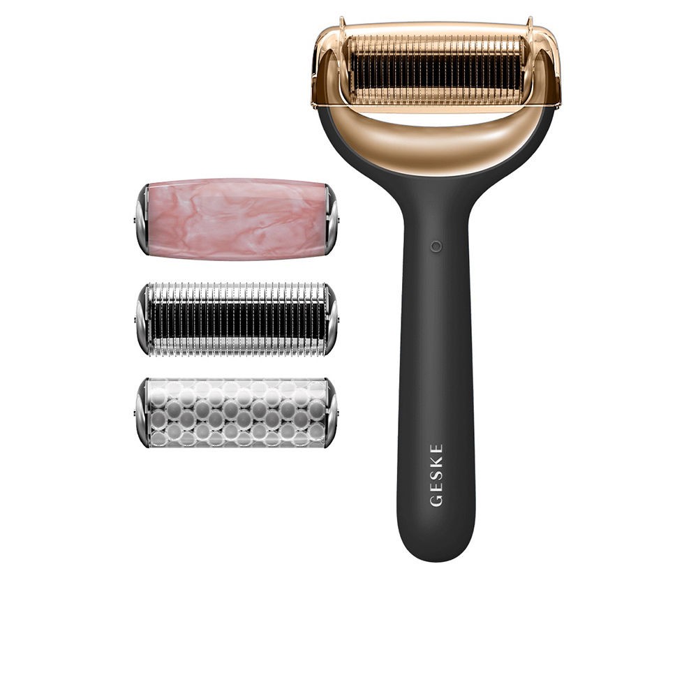 Geske Rullo per microneedling viso e corpo 9 in 1 con guida tramite app intelligente n.Nero 4 unità unisex