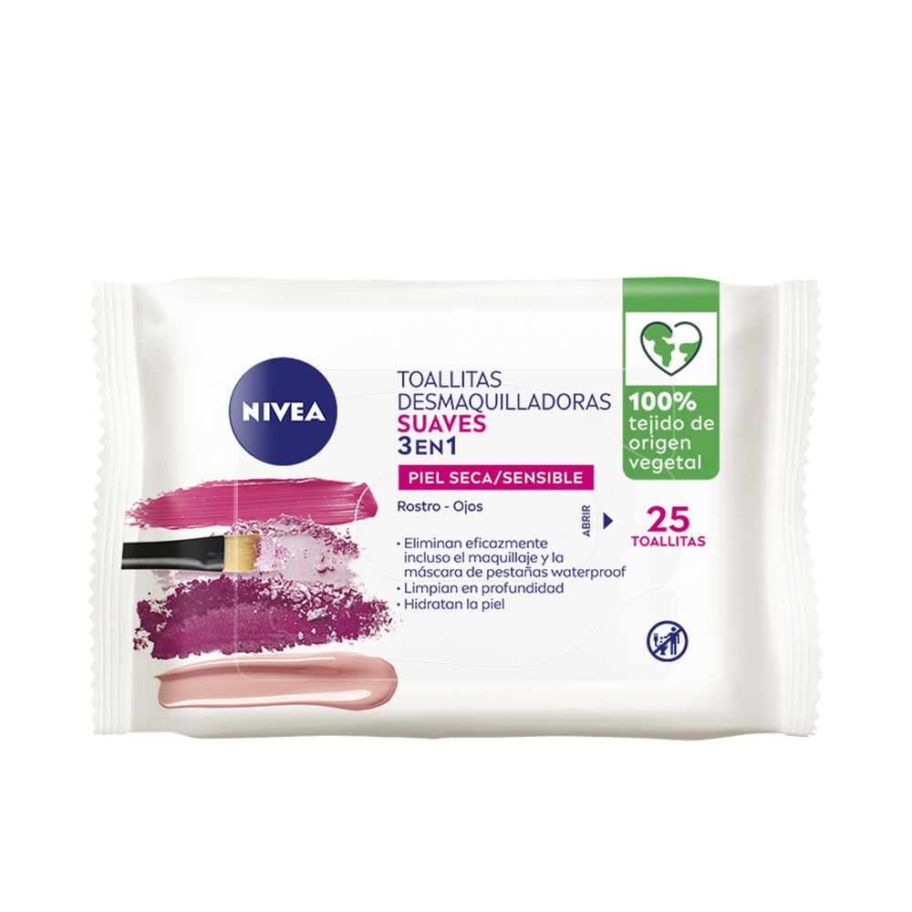 Nivea Salviette struccanti morbide 3 in 1, confezione da 25 pezzi unisex