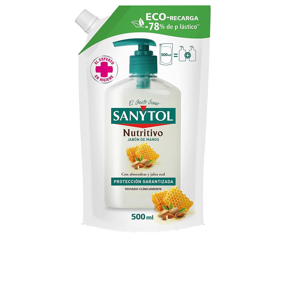 Sanytol SANYTOL Sapone liquido antibatterico nutriente per le mani, ricarica ecologica da 500ml unisex