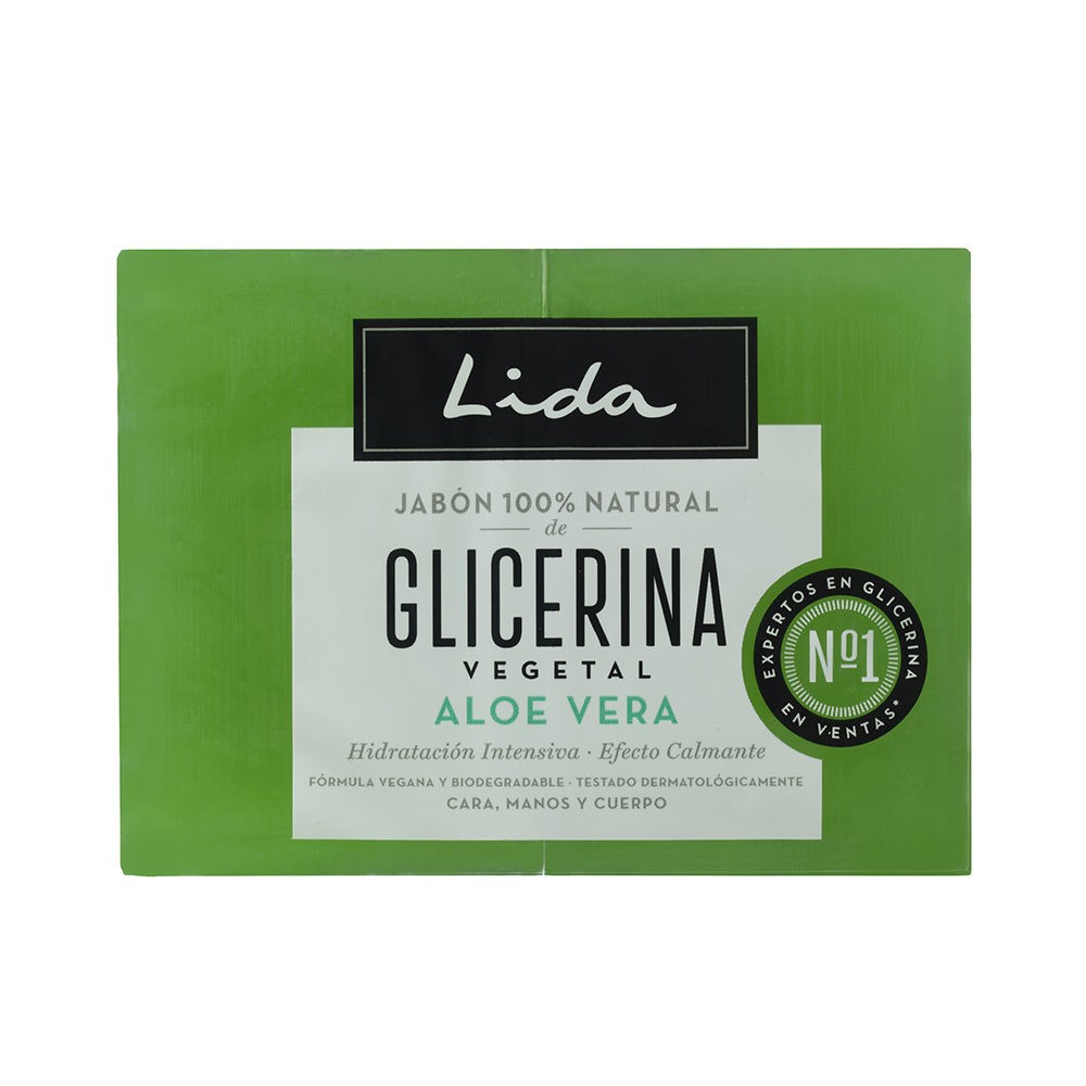 Lida Sapone LIDA 100% naturale con glicerina e aloe vera, confezione da 2 x 125gr unisex