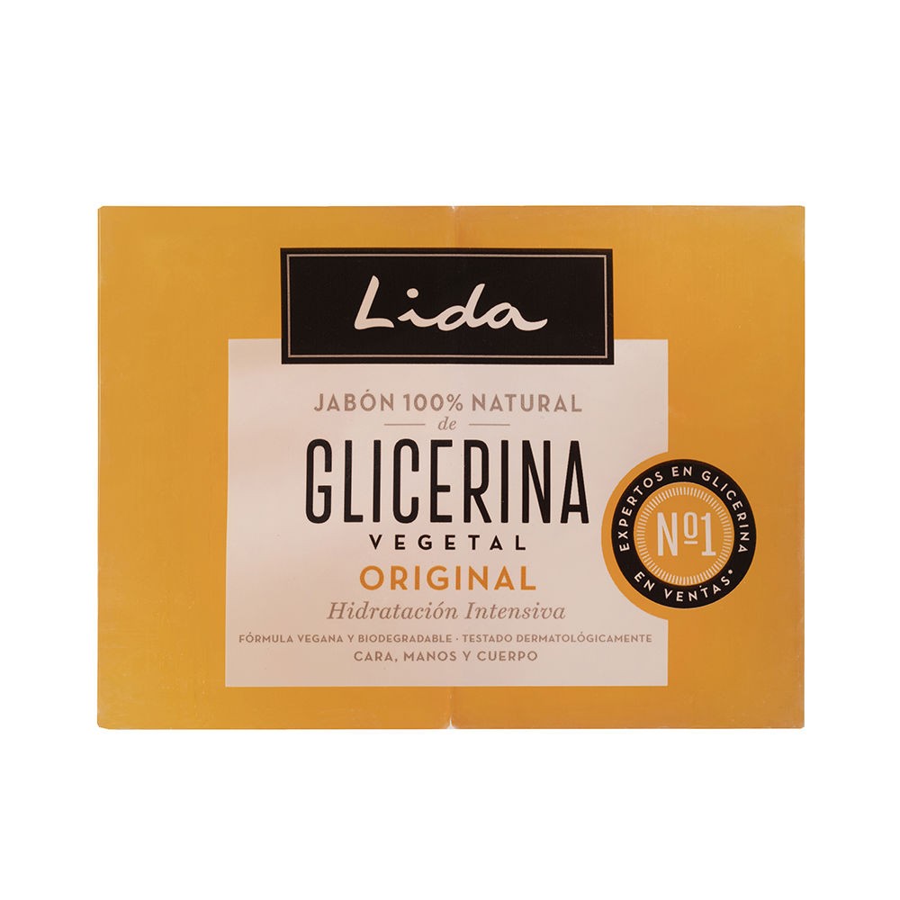 Lida SAPONE LIDA 100% NATURALE ORIGINALE ALLA GLICERINA LOTTO 2 x 125gr unisex