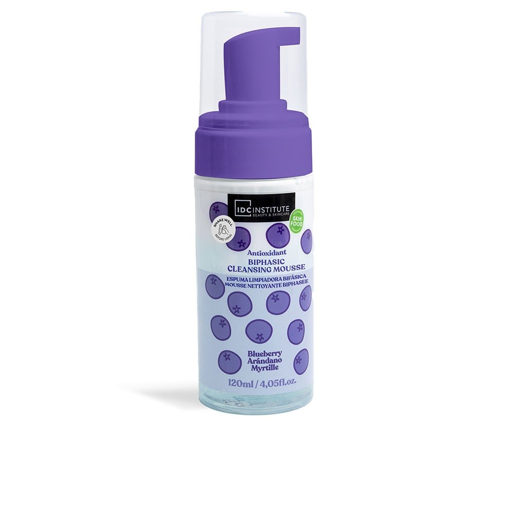 Idc Institute Schiuma detergente antiossidante al mirtillo 120ml unisex