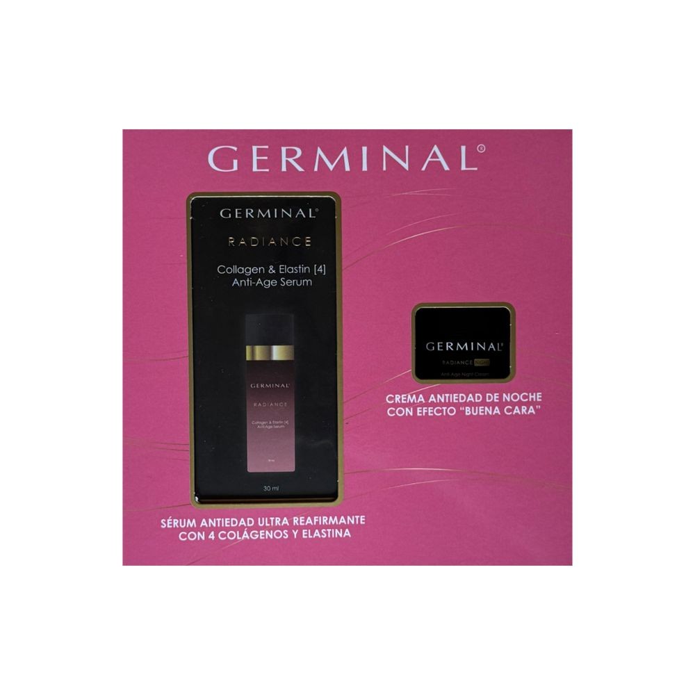 Germinal Set anti-età illuminante ad azione immediata 2 pezzi Serum 30 ml + Cream 15 ml unisex
