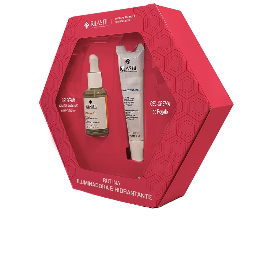Rilastil Set composto da siero illuminante e crema gel antirughe 2 pezzi Serum 30 ml + Cream gel 40 ml donna