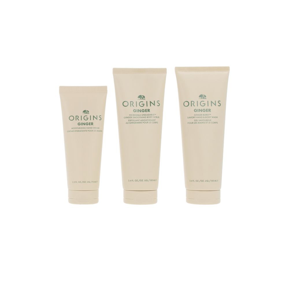 Origins SET CORPO ROSSO 4 pezzi Exfoliating scrub 100 ml + Shower gel 100 ml + Shower gel 100 ml + Hand cream 75 ml donna