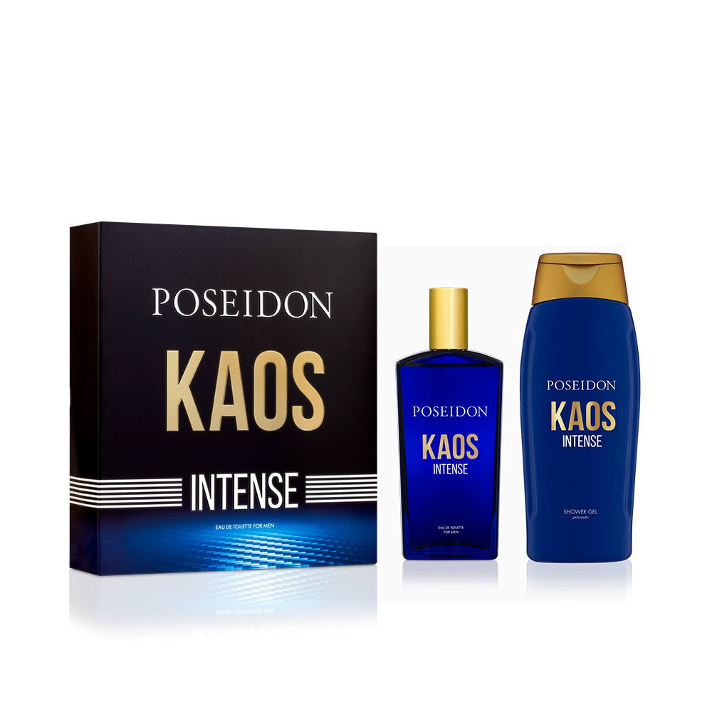 Poseidon Set da 2 pezzi POSEIDON KAOS INTENSE Eau de Toilette spray 100 ml + Shower Gel 250 ml uomo