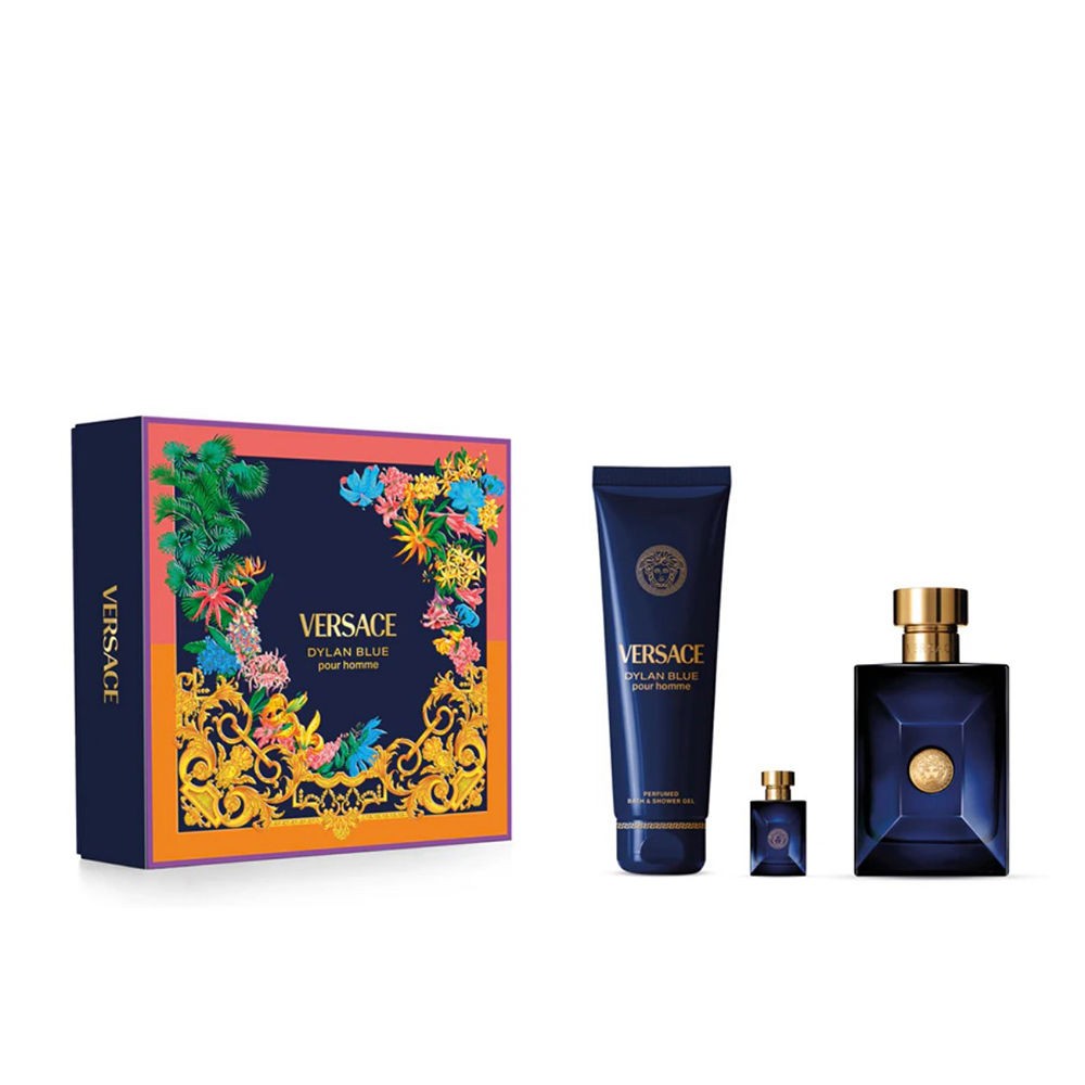 Versace Set da 3 pezzi DYLAN BLUE Eau de Toilette spray 100 ml + Shower gel 150 ml + Eau de Toilette 5 ml unisex