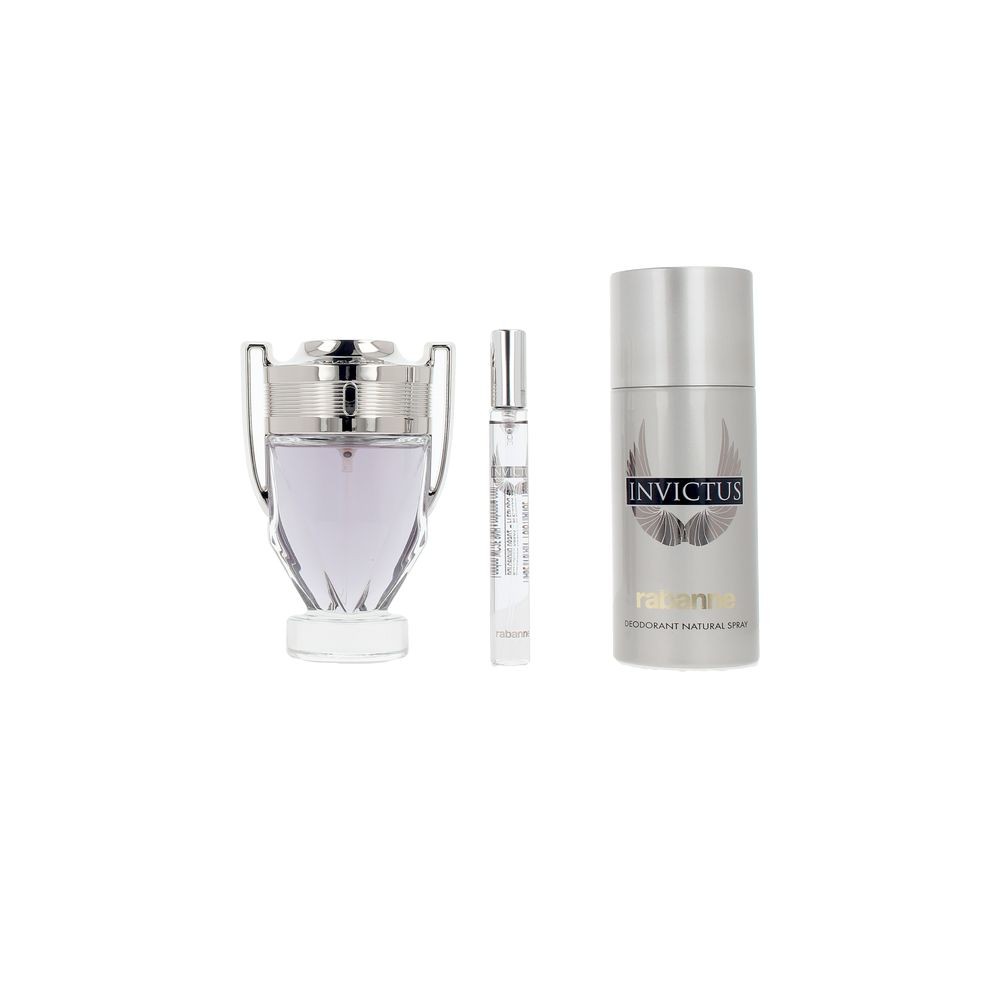 Rabanne Set da 3 pezzi INVICTUS Eau de Toilette spray 100 ml + Deodorant 150 ml + Eau de Toilette spray 10 ml uomo