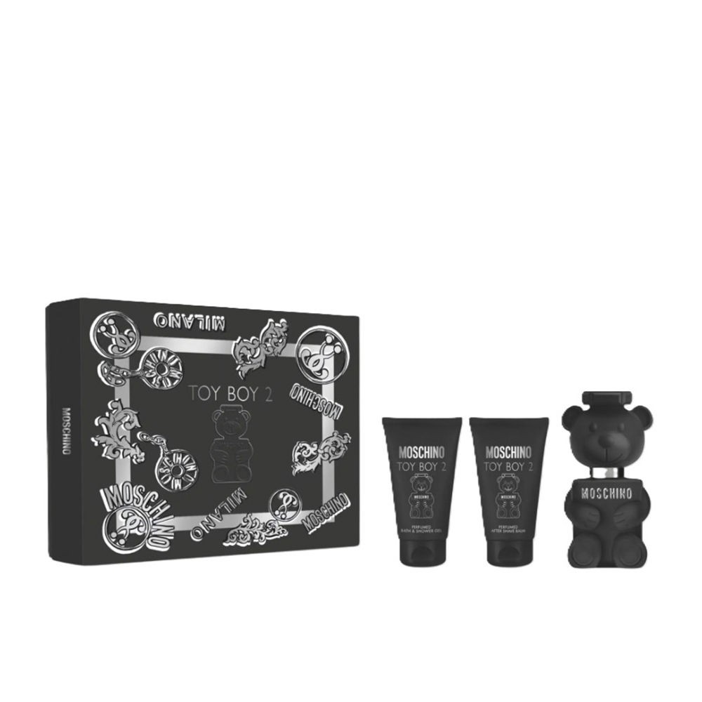 Moschino Set da 3 pezzi TOY BOY 2 Eau de Parfum spray 50ml + Shower gel 50ml + Aftershave balm 50ml uomo