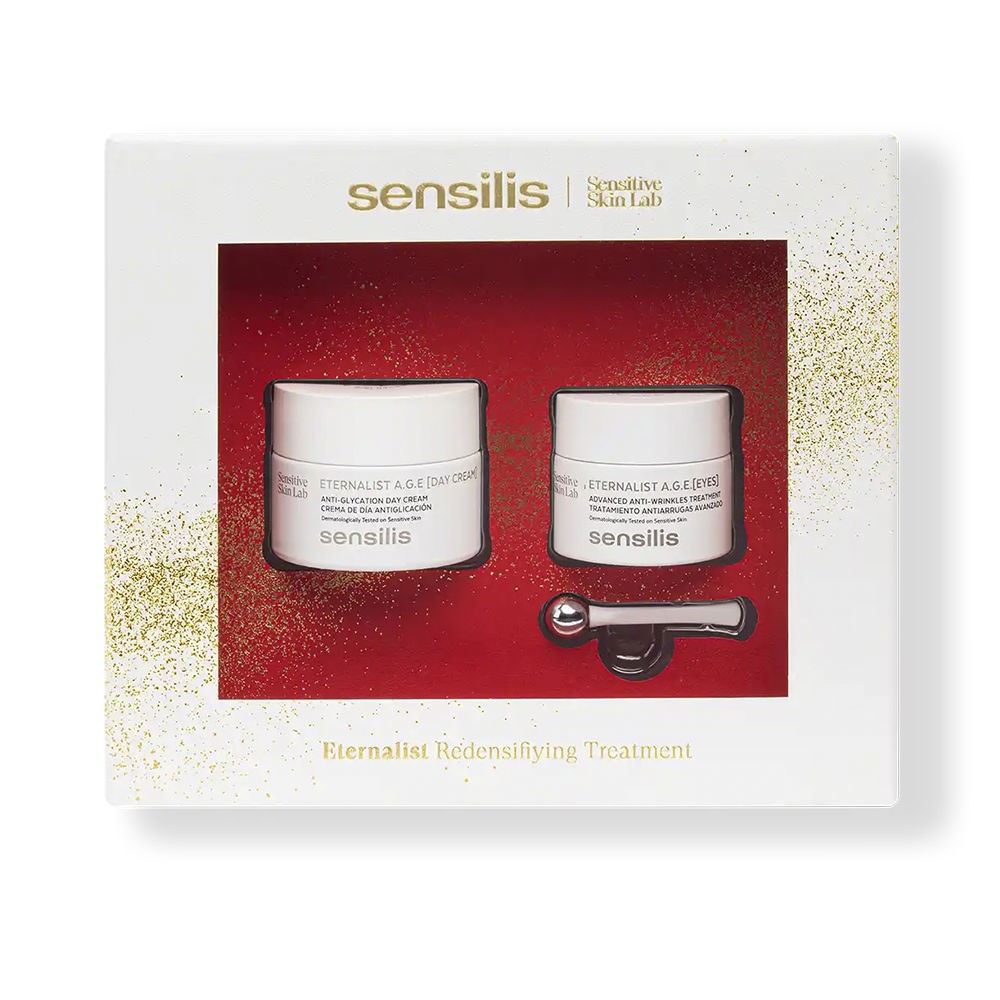 Sensilis SET DI 3 CREME ANTI-ETÀ ETERNALIST Day cream 50 ml + Eye contour cream 20 ml + Eye contour massager 1 unit donna